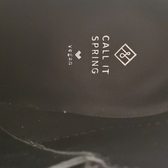 Black Zip Call It Spring Booties 8½ - Picture 6 of 8